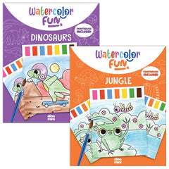 DINO MINI Watercolor Fun Pack cover invites kids to start mess-free painting adventures.
