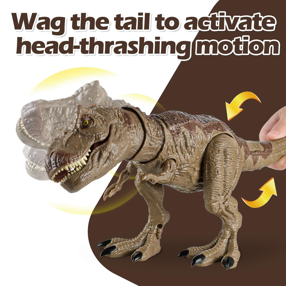 DINOSAURS'ISLAND TOYS T-Rex movable jaws enable dynamic storytelling.