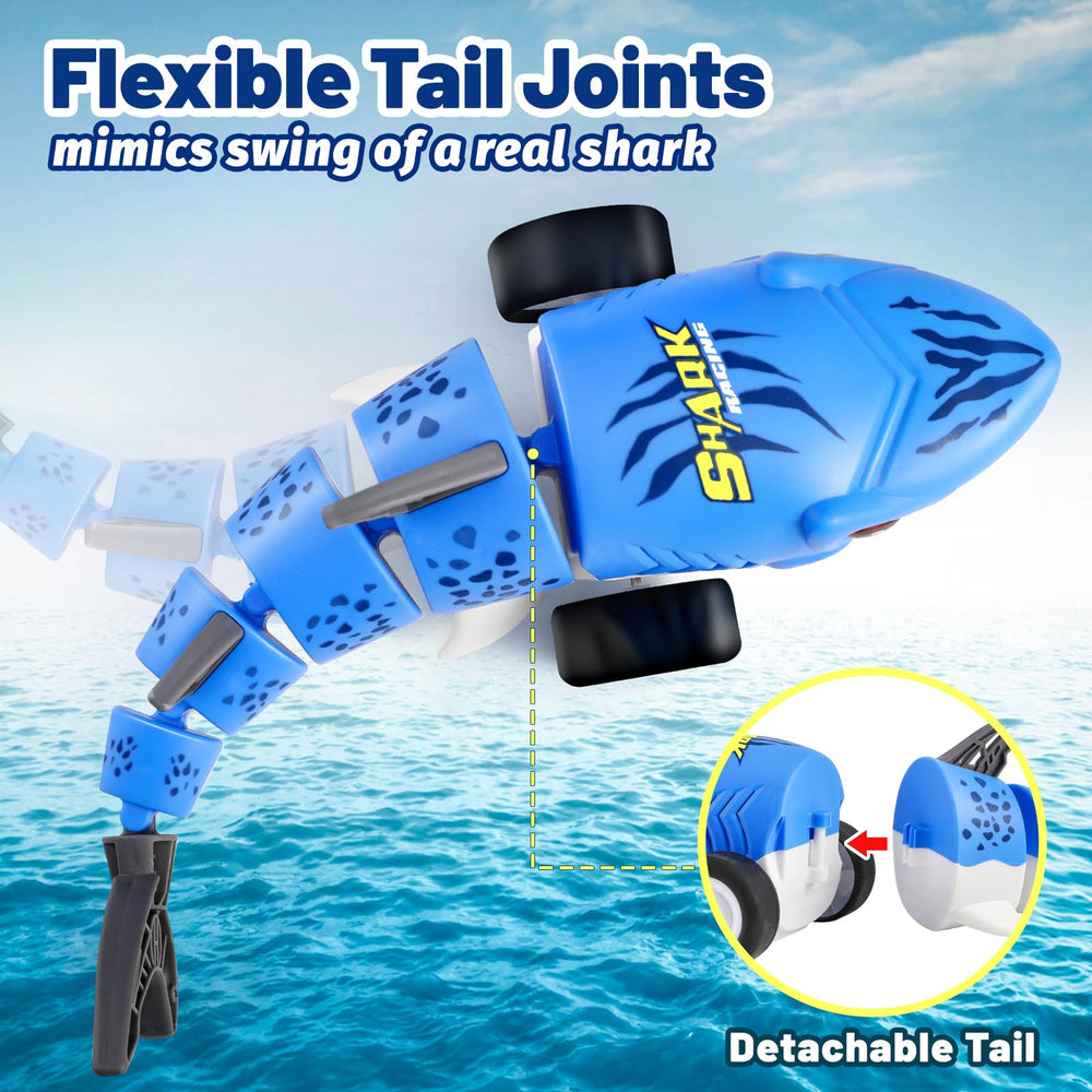 Dinotronik Shark RC Car in swing mode for dynamic play.