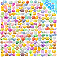 Dioju Mochi Squishy collection front view with adorable mini animals for party favors
