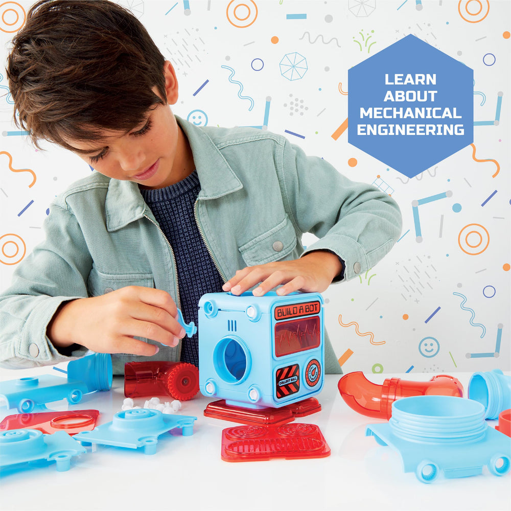 Discovery DIY Prize-Pod Robot Kit assembly steps with clear, beginner-friendly instructions