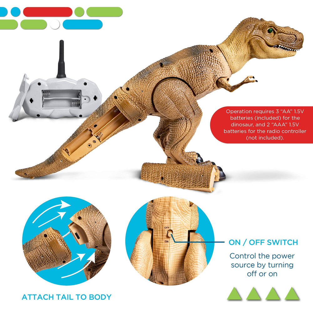 Discovery T-Rex RC stands 10 inches tall for bold shelf presence