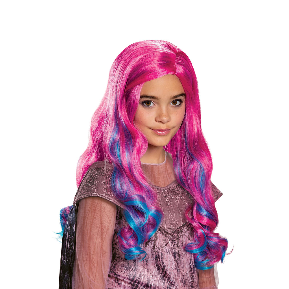 Disguise Audrey Descendants 3 pink wig full view for cosplay and party dress-up