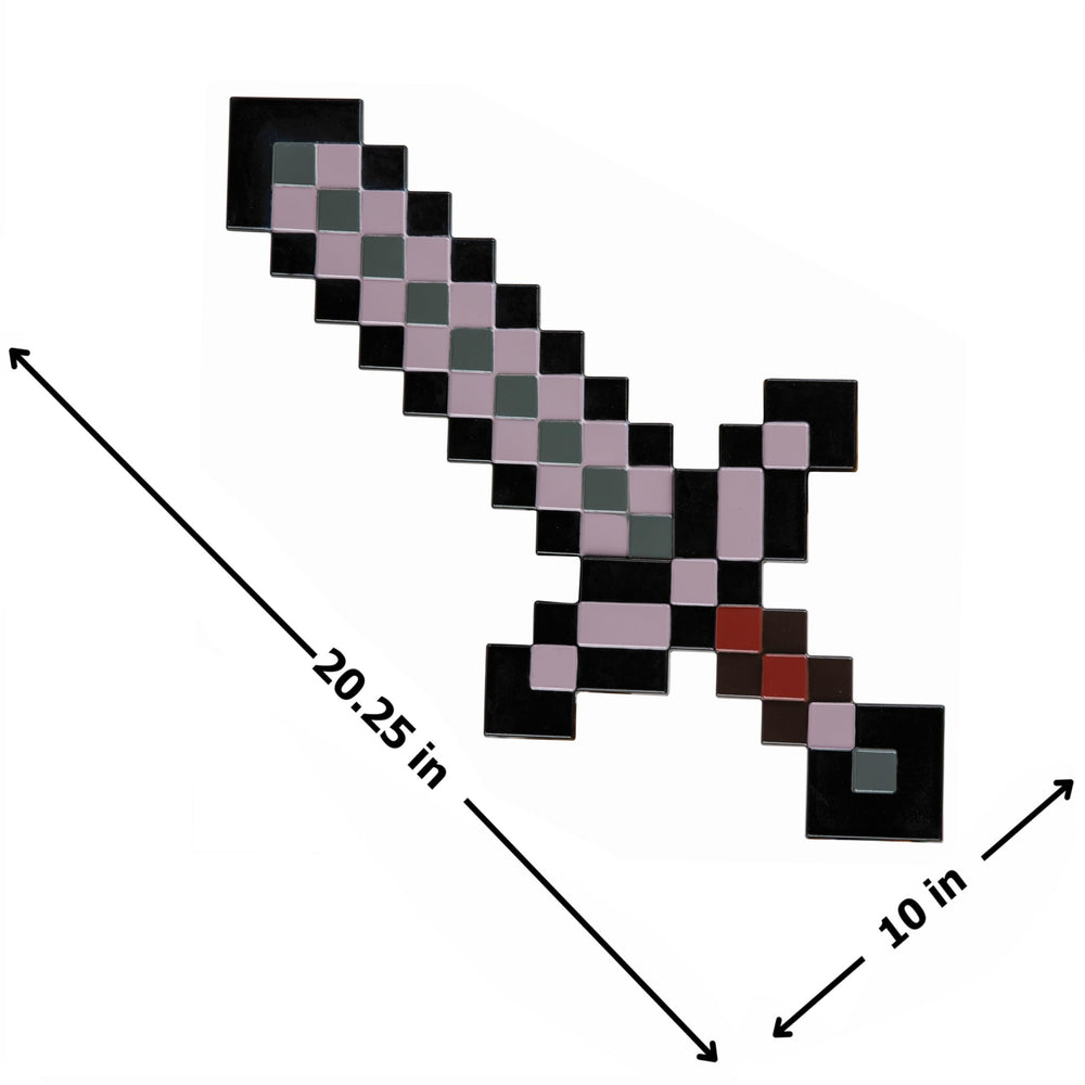 Disguise Netherite Sword close-up surface shows safe plastic material for home use.