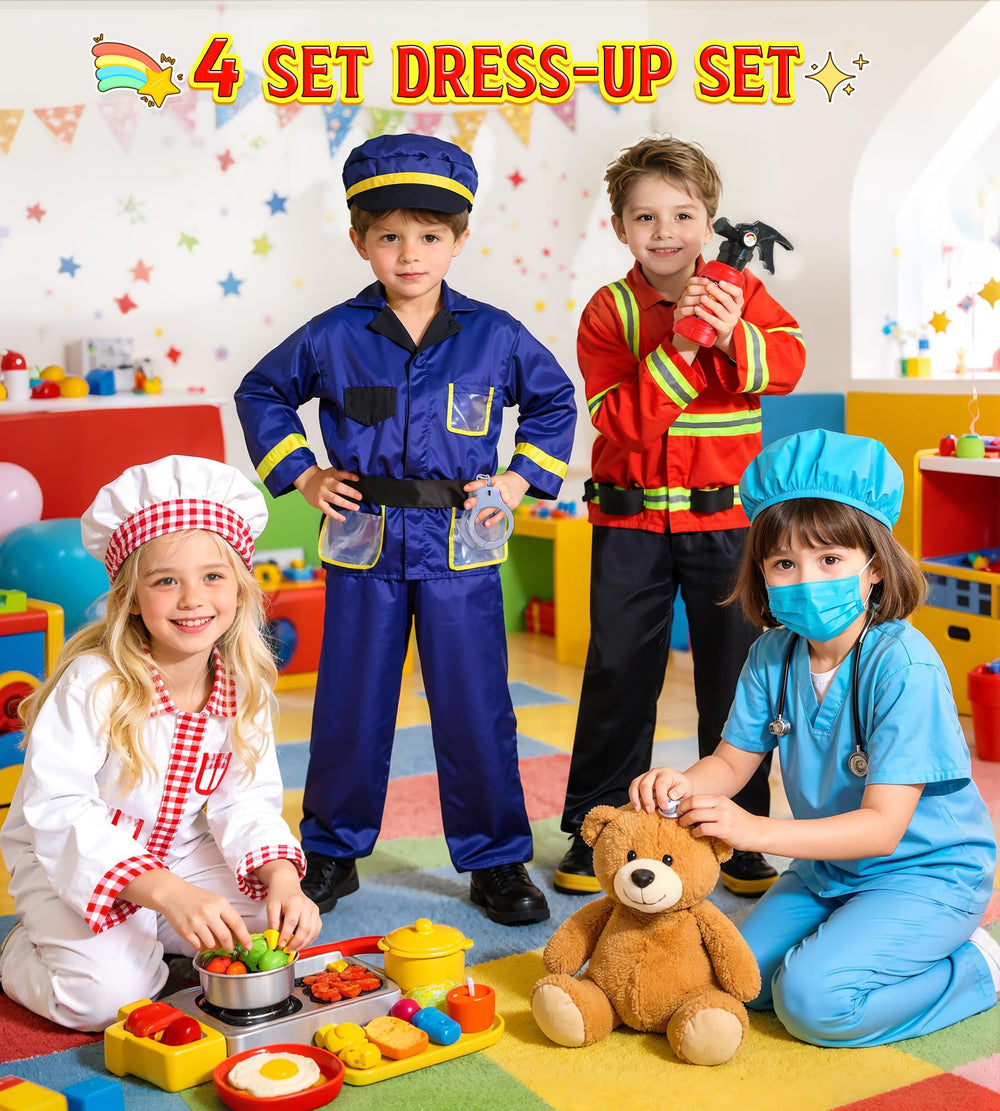 DISHIO Dress Up fire extinguisher prop enhances action-packed role play for kids.