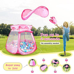 DISHIO Princess Tent safe 190T fabric for toddlers.