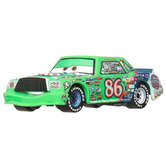 Disney Cars Chick Hicks 1:55 diecast side view for shelf display.