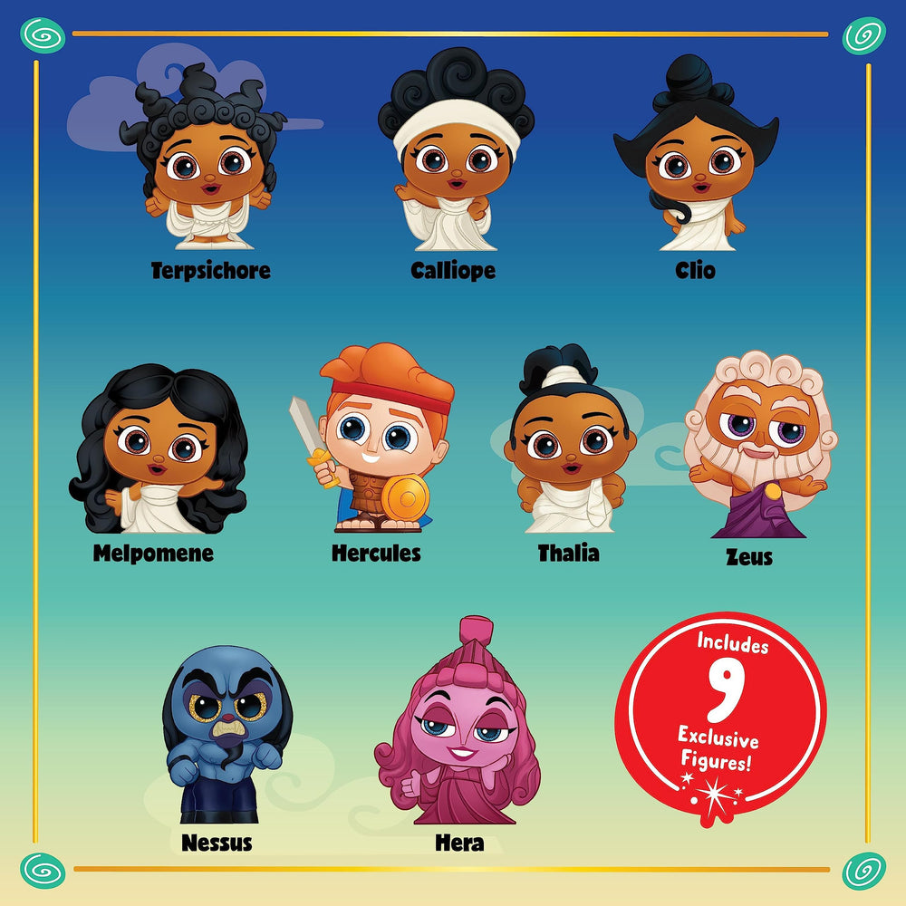 Disney Doorables Hercules nine-figures lineup ready for display