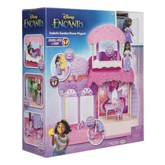 Disney Encanto path blooms as Isabela steps, inviting storytelling moments.