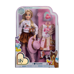 Disney ily 4EVER Bambi doll cream sweater with deer graphic for cozy charm