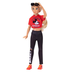 Disney ILY 4Ever Mickey doll with side ponytail and sunglasses.