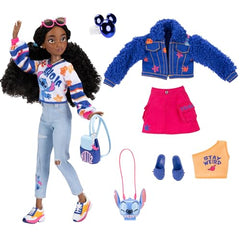 Disney ILY 4Ever Stitch doll with graphic tee and blue jeans for casual looks.