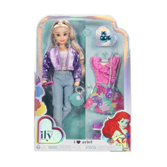 Disney ily 4EVER Ariel doll with phone carry cord for storytelling scenes.
