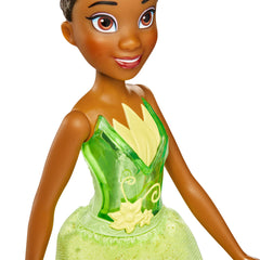 Disney Princess Royal Shimmer Tiana doll collection scene hints at toy set variety.
