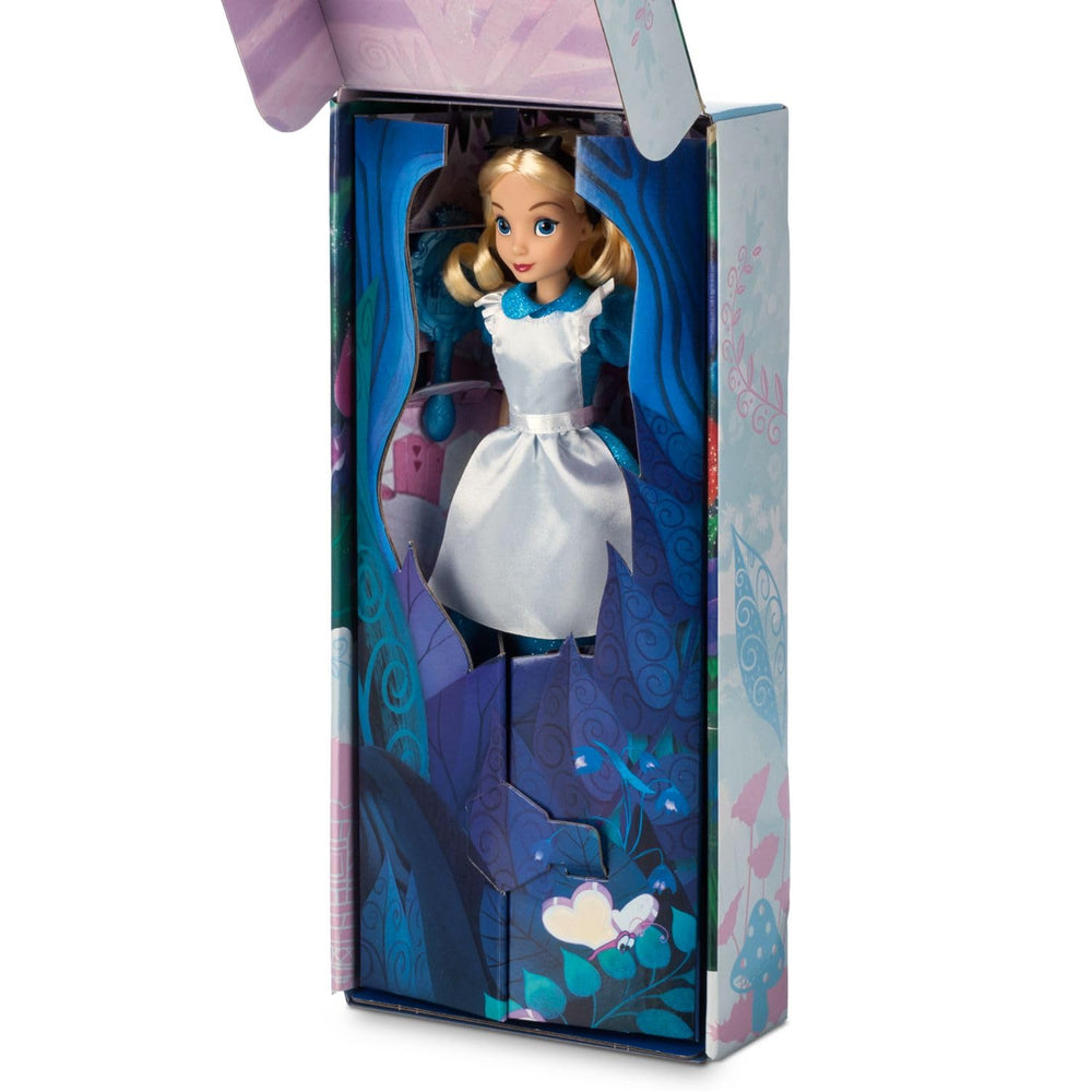 Disney Store Alice classic doll movable joints enable versatile poses.
