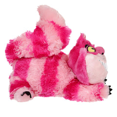 Cheshire Cat plush with a padded tail for cozy hugs