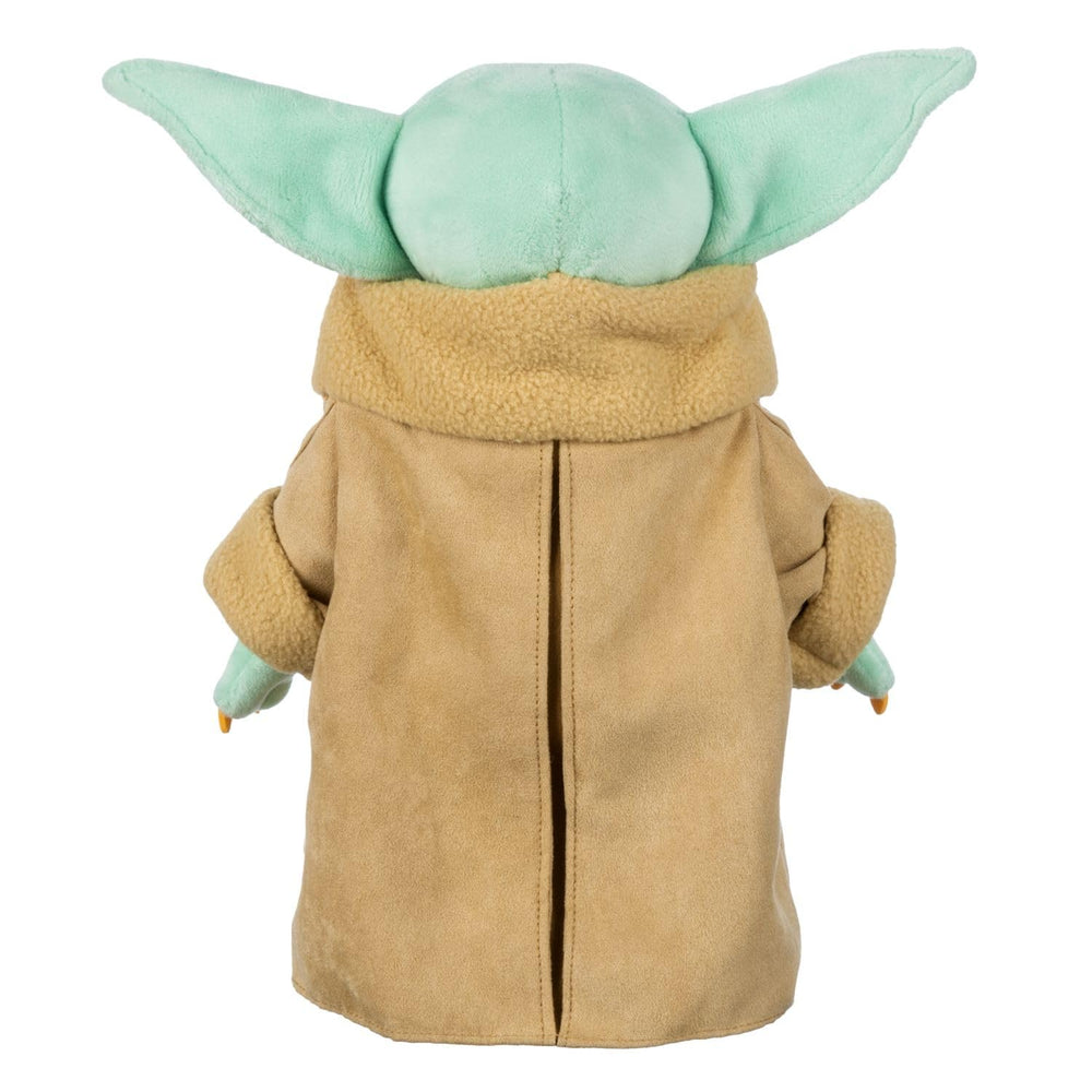 Disney Store Grogu plush embroidery details highlighting authentic Star Wars charm