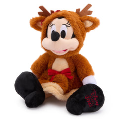 Disney Store Minnie Mouse Reindeer Plush featuring felt antlers for adorable holiday playtime