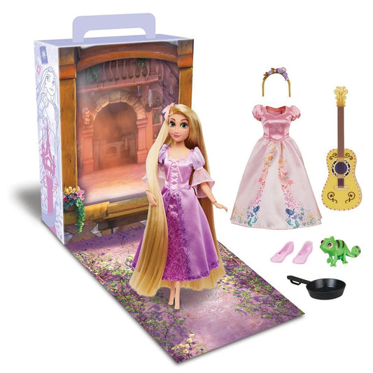 Disney Store Rapunzel doll in 11 inch satin dress invites imaginative play