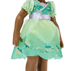Molded shoes and tiara add authentic princess detail
