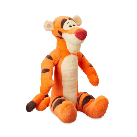 Disney Store Tigger plush embroidery detail enhances durability and cuteness for kids.