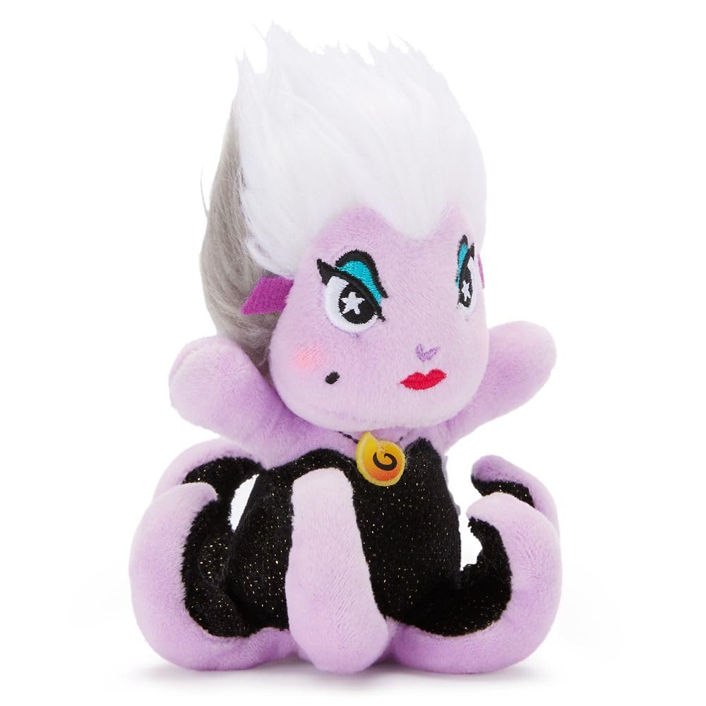Disney Store Villains Wishables Shimmer 5in sparkling outfits enhance display.