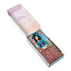 Disney Store Mulan 11-inch doll showing full body poseable feature for dynamic play