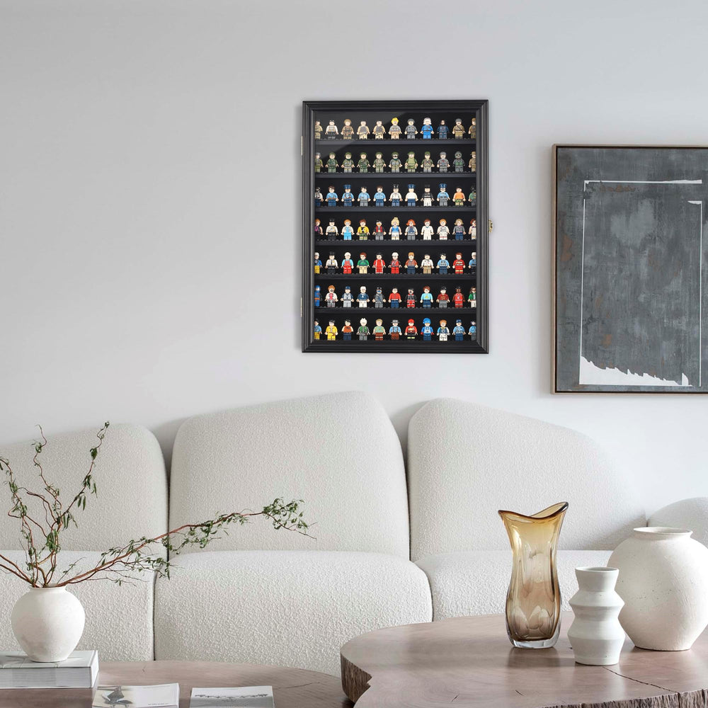 DisplayGifts wall mounting hooks for quick, sturdy installation.