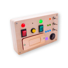 Disrerk LED busy board – tactile switches for toddlers' play