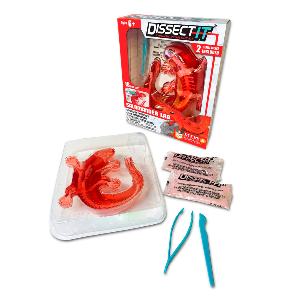 Dissect-It Salamander kit box ready for safe at-home biology exploration