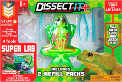 Dissect-It Super Frog anatomy close-up showing bones and organs for hands-on biology learning