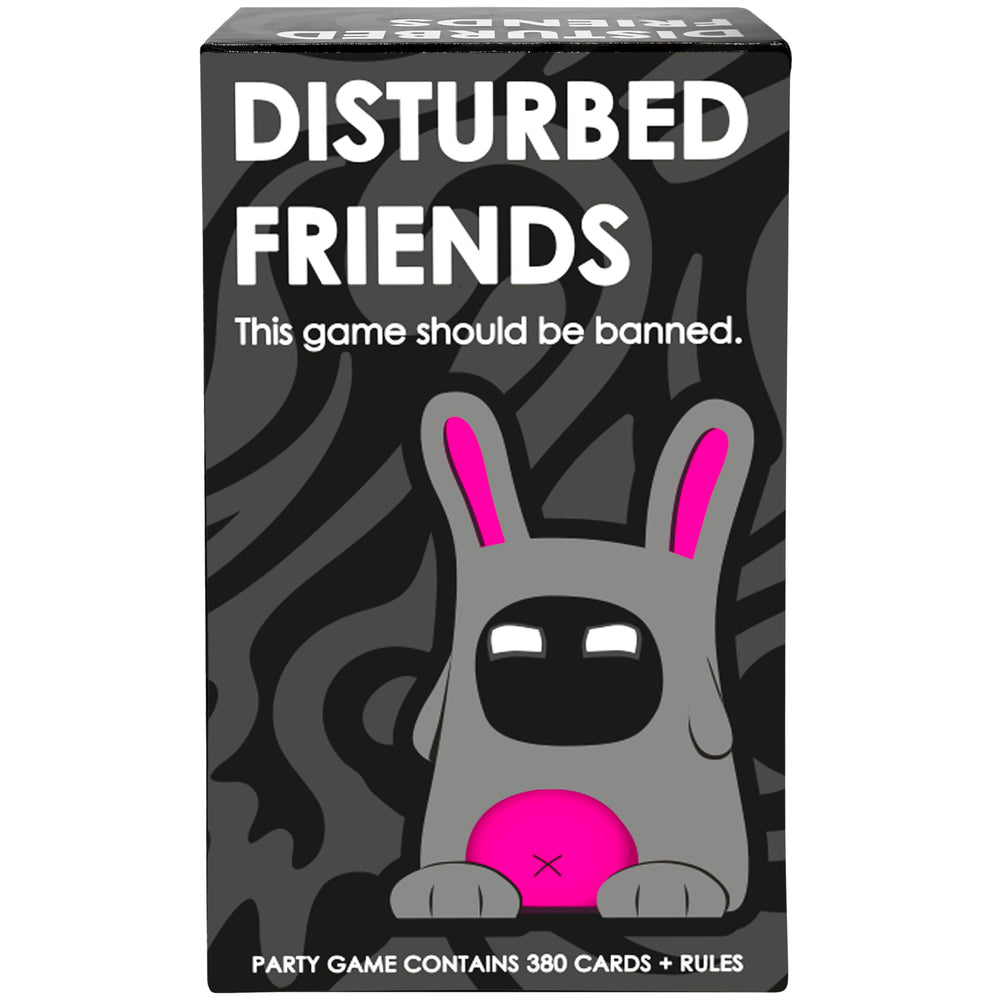 Disturbed Friends card game contents spread on table