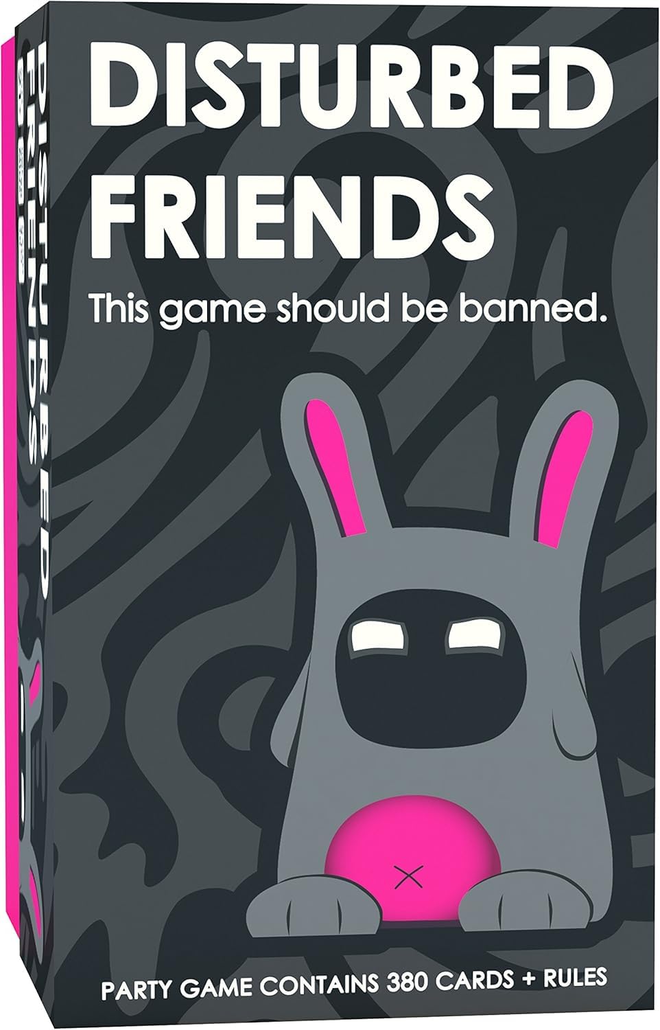 Disturbed Friends party game box front for adults