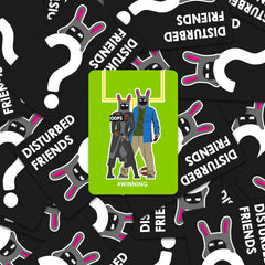 Disturbed Friends stocking stuffer shot with cards