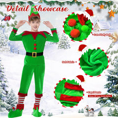 DITAIX Christmas Elf costume slip-on shoes for easy dressing
