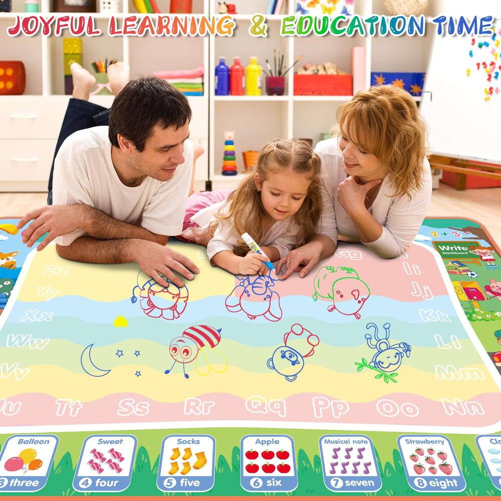 Diteryy water doodle mat 60x40 gift-ready packaging for kids.