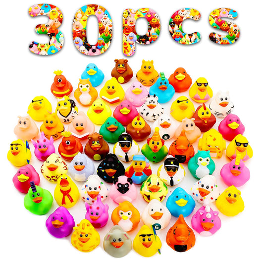 Diteryy rubber ducks assortment for jeep-themed party favors and decor.