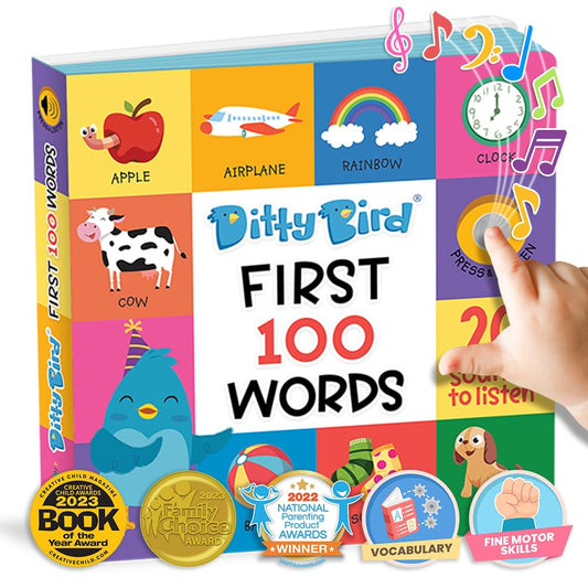 Ditty Bird talking books cover art sparks curiosity and language readiness.