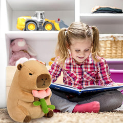 Ditucu capybara plush with high-elasticity cotton feel.