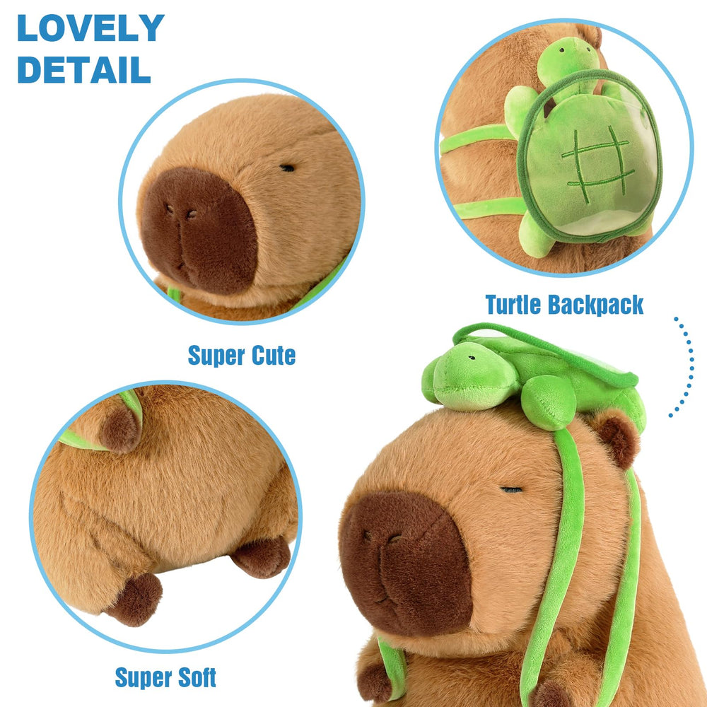 Ditucu capybara plush home decor-friendly, warm accent for kids' rooms.