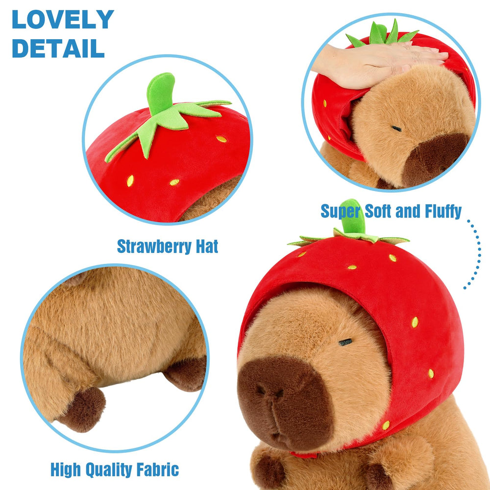Ditucu capybara plush decor in living room or bedroom.