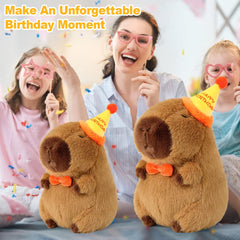 Ditucu capybara plush face detail with friendly expression