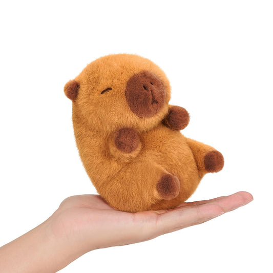 Ditucu capybara stuffed animal in soft brown plush for cozy cuddles