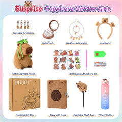 Ditucu capybara water bottle 750ml for hydration on adventures.