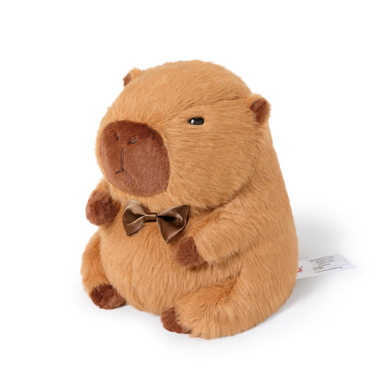 Ditucu Original Capybara front view in dark brown offers cozy, compact warmth.