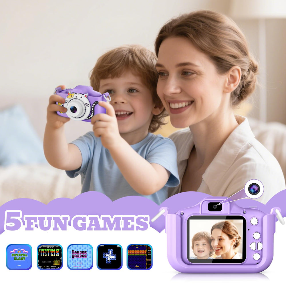 DITUPAN compact kid-friendly camera is easy to carry on outings.