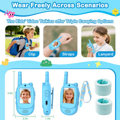 Divava video chat feature walkie talkie for kids blue
