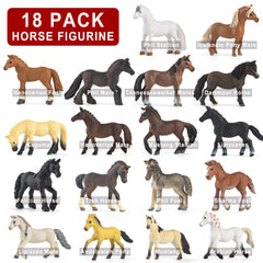 Divwa stand-alone pony figures ideal for cake toppers and classroom crafts.