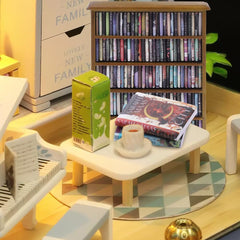 DIYDEC home office deco mini library enhances desk organization and style.