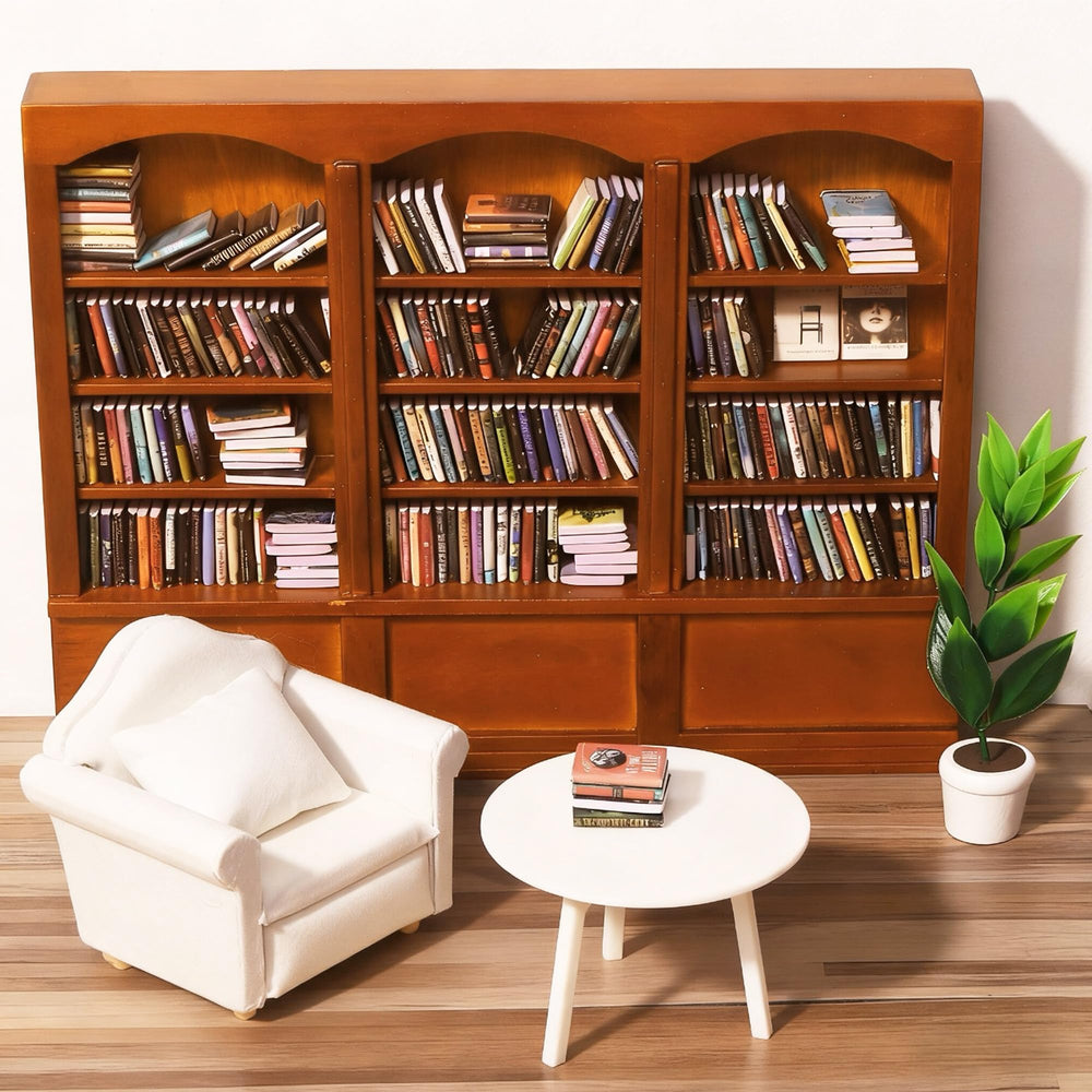 DIYDEC mini bookshelf with large shelf showing compact storage for home or office